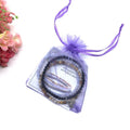 ANTI-ANXIETY & STRESS MINIS' -Chrysanthemum Stone,Blue Lace Agate & Tourmaline - 3/pc  *MIGHTY MINIS*  Healing Energy Stone Bracelets