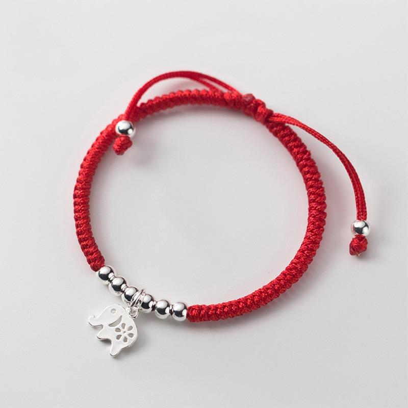 Red Protection & Positive Energy Anklet for Women on Silk String - Sterling Silver Coin Charm & Hamsa Hand Ankle Bracelet for Protection - 9.5