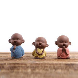 Little Zen Monk Tea Pet Figurine
