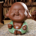 Seriously Happy Monk Tea Pet Figurine