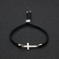Stainless Steel Rope 'CONNECTION' Cross Bracelet