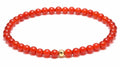 mens set of 4 natural stone bracelets zen heavens orange onyx