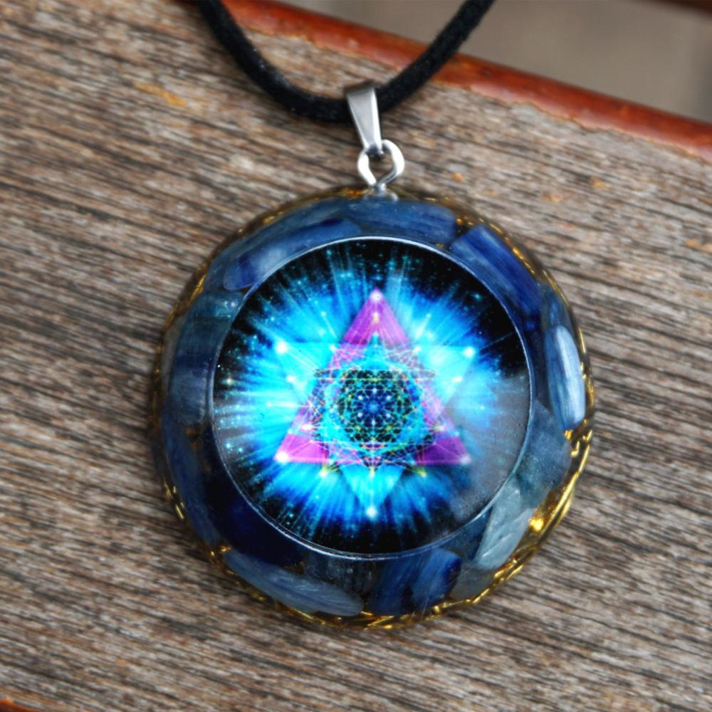 Blue Kaynite Chakra Meditation cheapest Necklace Gift