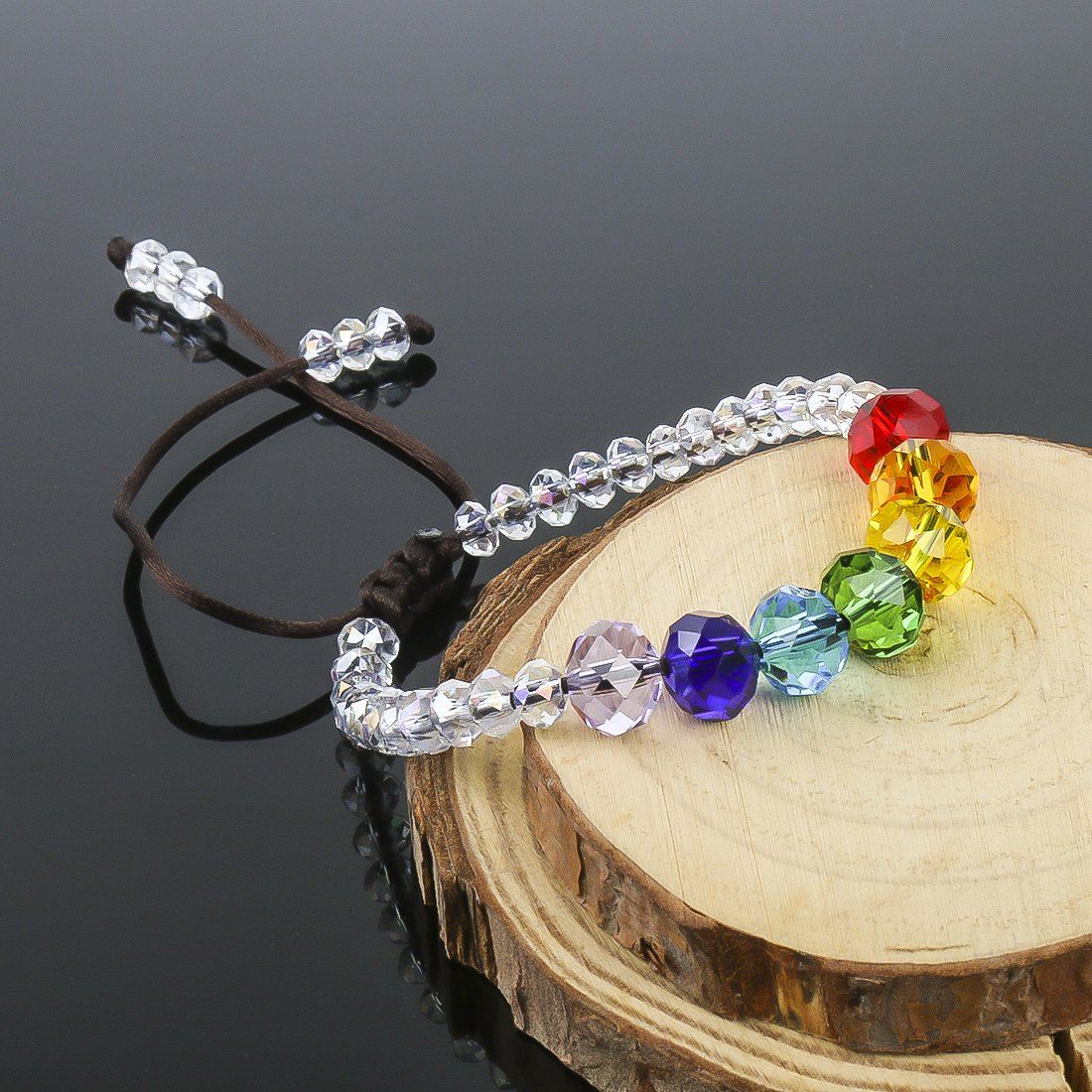 Sparkling 7 Chakra Crystal Bracelet zenheavens