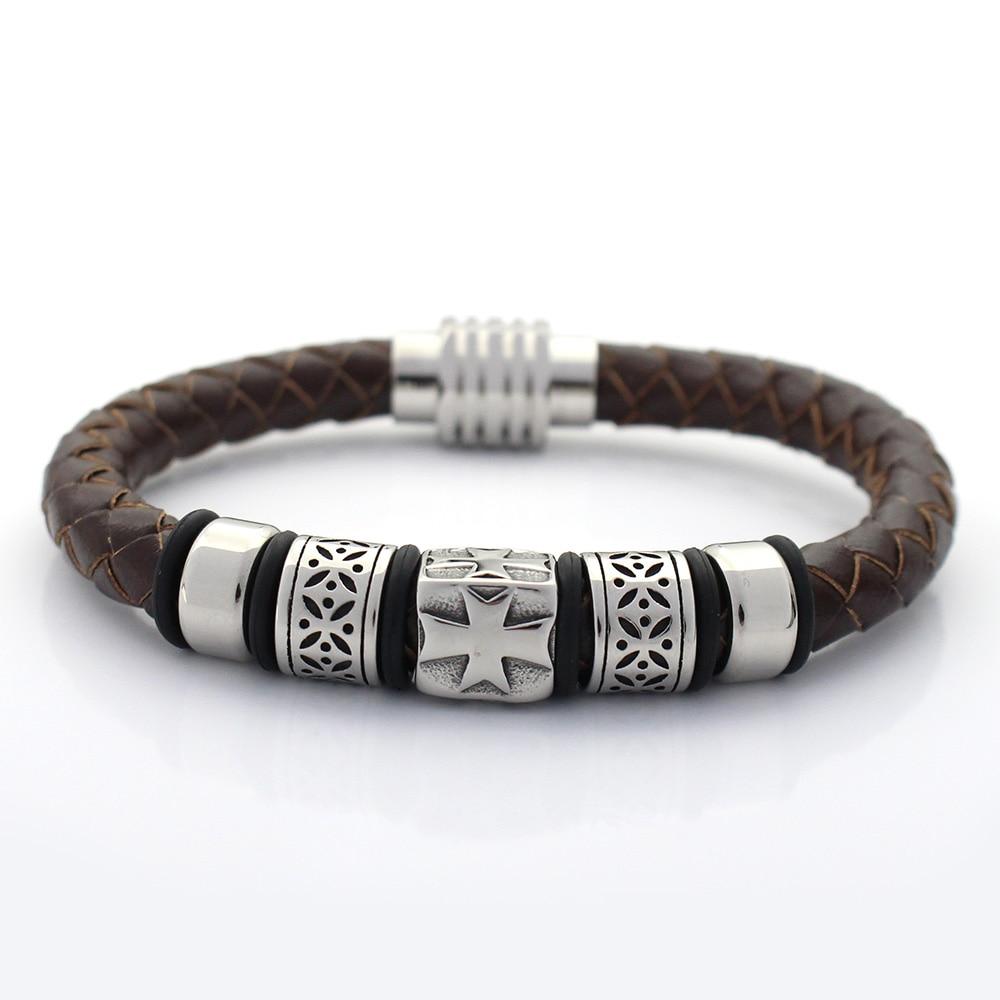 Men's Leather (Genuine) Bracelets