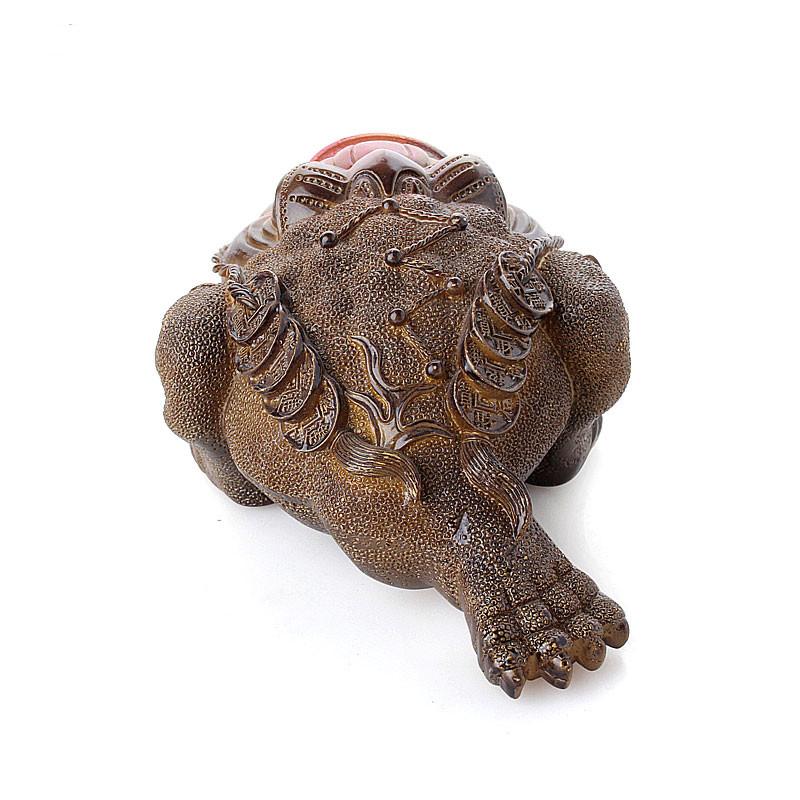 Color Changing Lucky Frog Toad Tea Pet Figurine zenheavens