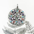 Silver & Zirconia Hidden Rainbow Treasure Pendant Necklace