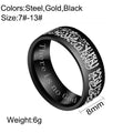 Stainless Steel Arabic Calligraphy 'TESTIMONY' Ring