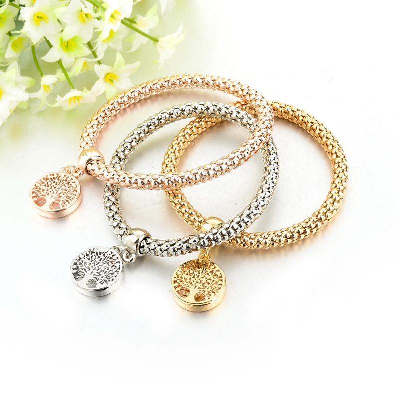 Tree of Life Heart Edition Charm Bracelet with Real Austrian