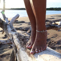 SUMMER STYLE! Vintage Shell,Beads ,Turquoise Anklets