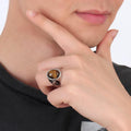 Men's Ying & Yang Tiger Eye PROTECTION Ring