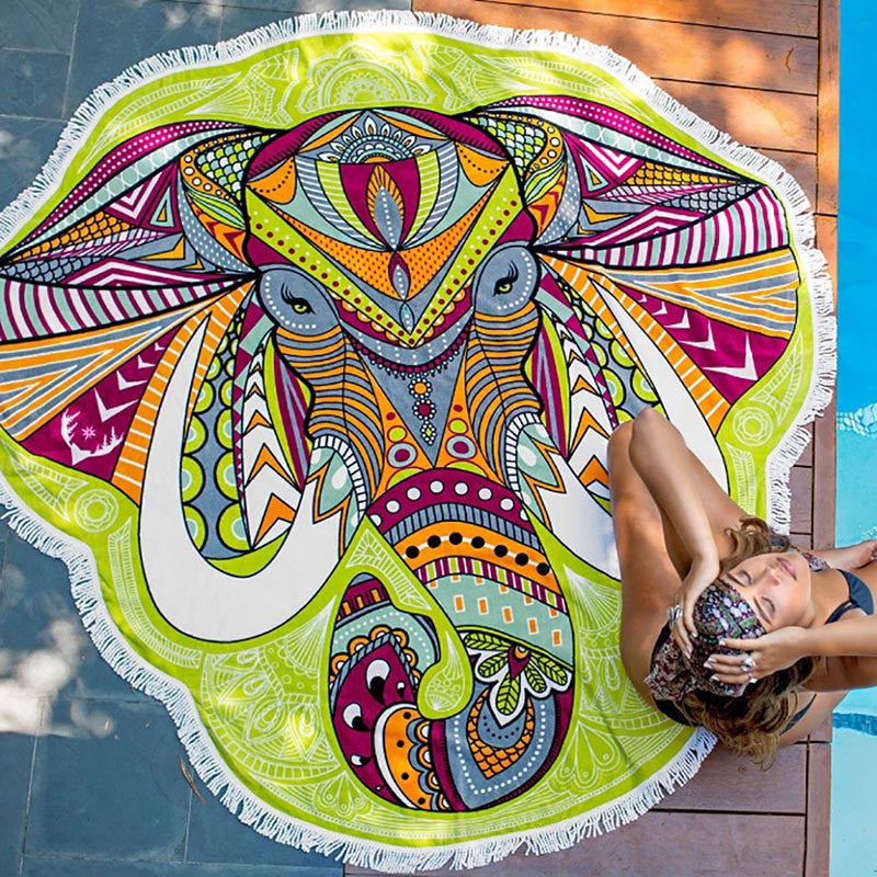 Striped elephant good Mandala