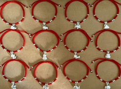 2024 Year of the Rabbit! S925 Silver Animal Zodiac Red Rope Bracelet
