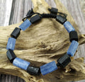 Raw Blue Kyanite & Black Tourmaline FREEDOM from NEGATIVITY Bracelet