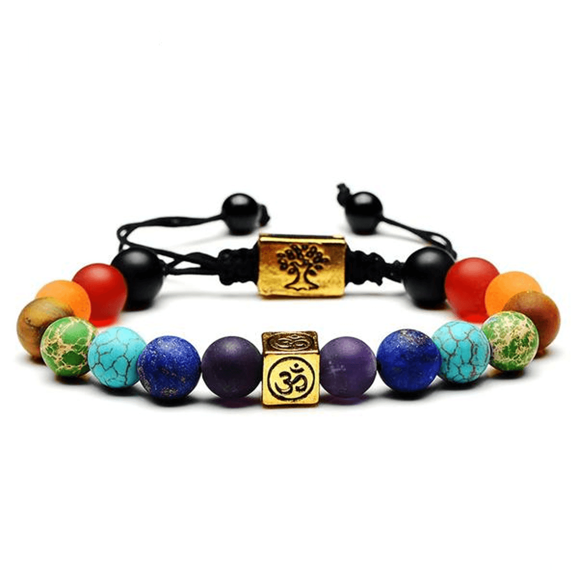 7 Chakra Tree of Life Tiger Eye Beaded Bracelet/Necklace – The Zen