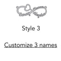 Stainless Steel Custom Names 'FOREVER' INFINITY Necklace