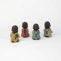 4 pc/Set of Cute Beaded Monks Tea Pet Figurines-BEST DEAL GOING!