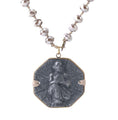 Ancient Style Octagonal Thai MONK GUARDIAN AMULET  Pendant Necklace