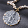 Ancient Style Octagonal Thai MONK GUARDIAN AMULET  Pendant Necklace