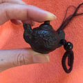 Ethnic Nepali Wooden Carved  Mini Teapot FRIENDSHIP Necklace