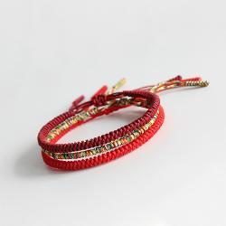 7 Knots for LUCK & EVIL EYE PROTECTION Cotton Red Thread 2pc
