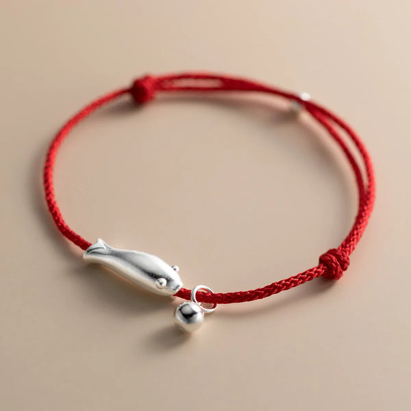 Luck & Prosperity Red Rope Fish Bracelet