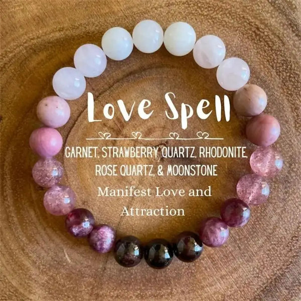 Pink Amethyst Love Bracelet