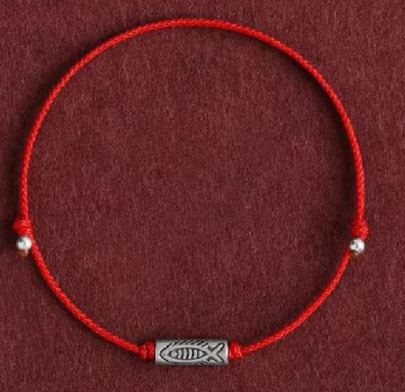 Lucky Koi Red String Charm Bracelet