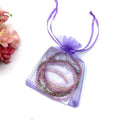 HEAL THE HEART-Rose Quartz,Picture Jasper & Rhodonite- 3/pc  "MIGHTY MINIS " Healing Energy Stone Bracelets