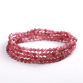 4 layer Wrap Pink Tourmaline 'CREATIVITY' Bracelet