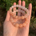 Natural Silk Jade 'CLOUD 9' Beaded Bracelet