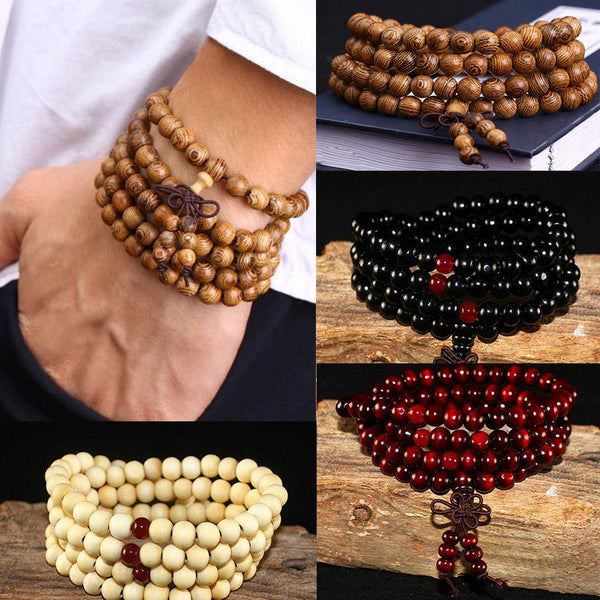 Popular Natural Sandalwood  Mala Beads