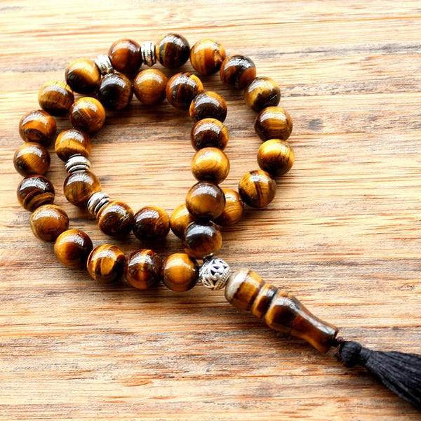 Natural Stone 33 Prayer Bead Islamic Tasbih