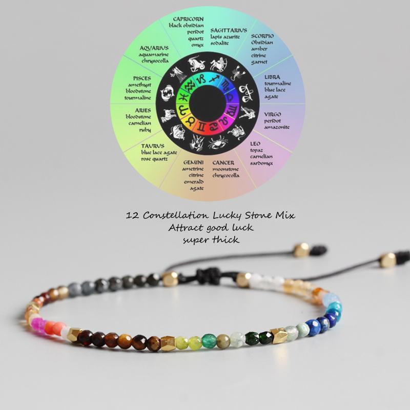 Buy IN THE CAVERN Zodiac Elegance: Aquarius Bracelet Stack made with  stretchable elastic AAA+ gemstone beads with gifting packaging (bead  size-8mm) (xlarge) at Amazon.in