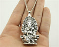 Attractive Silver Ganesha Pendant Necklace-6 Necklace Lengths