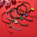 Handmade Tibetan Bracelet with Fillable Glass Locket for Memorial Keepsake