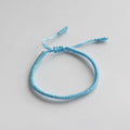 Tibetan Buddhist Tied Lucky Knot Bracelet -15 Plain Knot Colors