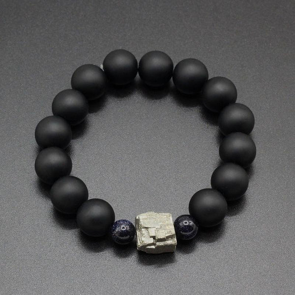 Unique Pyrite Meteorite  Natural Guardian Stone Bracelet