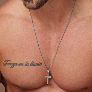 Men's Minimalistic Stainless Steel Cross Necklace