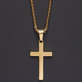 Men's Minimalistic Stainless Steel Cross Necklace
