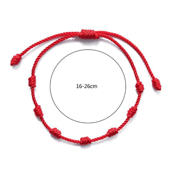 Red String Bracelet for Men and Women Handmade Thread Rope Spiritual Kaballah Adjustable Go Red Awareness His and Her Couples Love Gift Valentine's