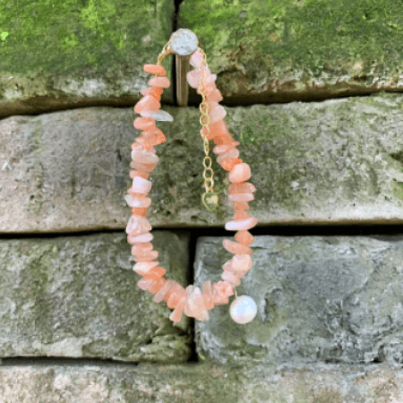 Natural Handmade Sunstone 'BRIGHTENING' Bracelet