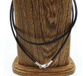 Silver & Zirconia Maori Double Twist Pendant Necklace