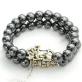 FENG SHUI  PIXIU & 6 Syllable Mantra with HEMATITE 2pc Wealth set