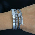 Luxury 3 Pc Titanium 'King' Bracelet Set