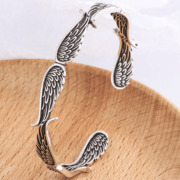 THAI SILVER Angel Wings 'PURITY' Bangle