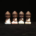 4pc/Set Cute Ceramic Mini Buddha Tea Pets-GRAB A BARGAIN!