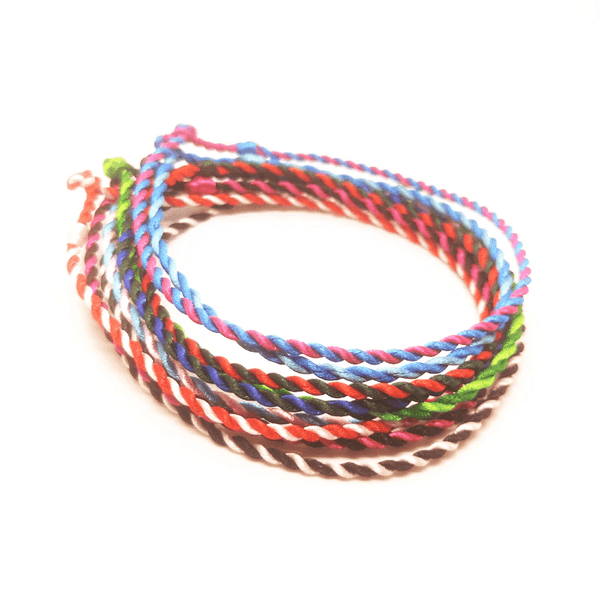 Tibetan Hand Tied for MEDITATION BRACELETS - Bundle of 10 -Fit 6"-10" wrists