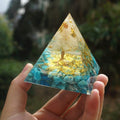 #47- Handmade Rose Quartz & Turquoise Tree of Life 'EMOTIONAL BALANCE' ORGONITE Pyramid