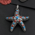 Silver & Zirconia Bohemia Starfish Pendant Necklace